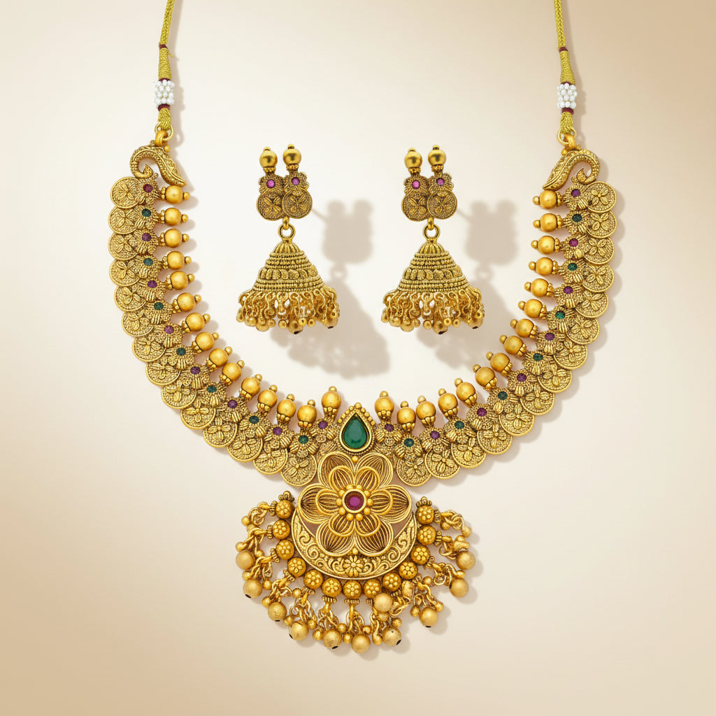 Vintage Charm Antique Necklace Set
