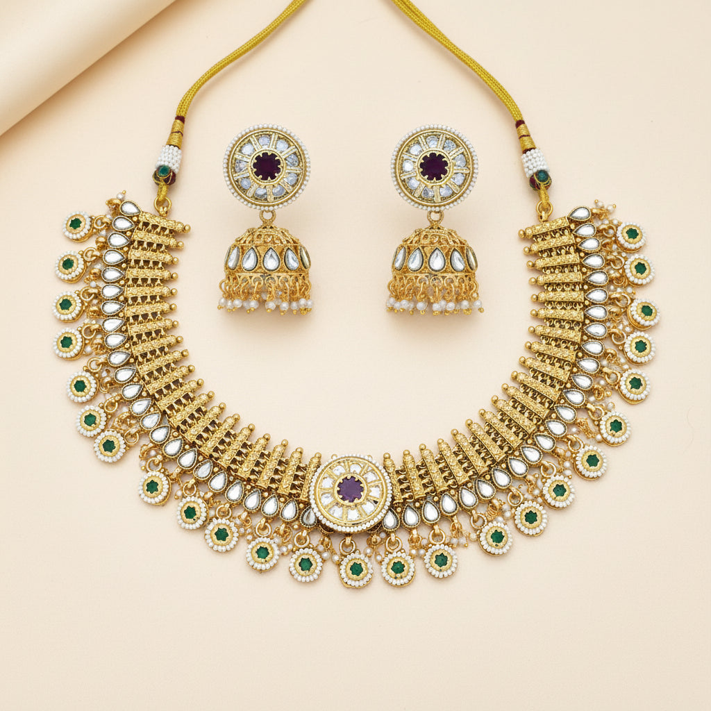 Heavy Antique Necklace Set