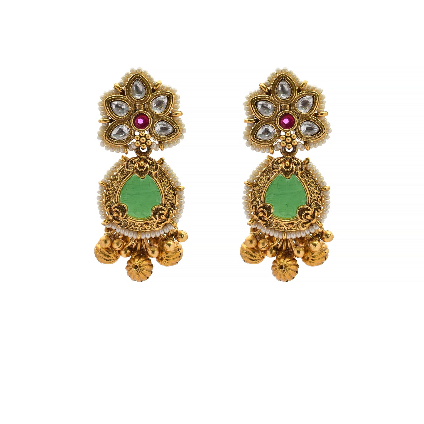 Regal Emerald Kundan Choker Set