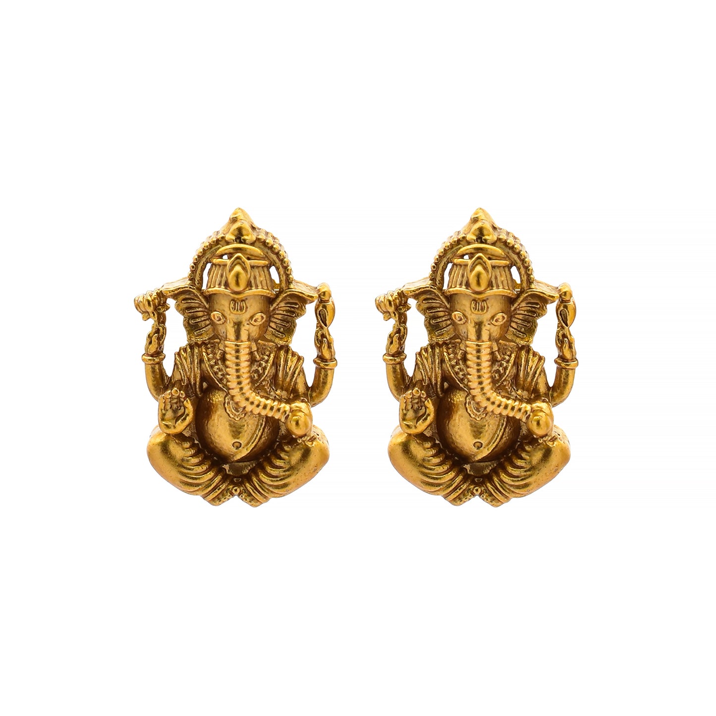 Divine Ganesha Gold Necklace Set