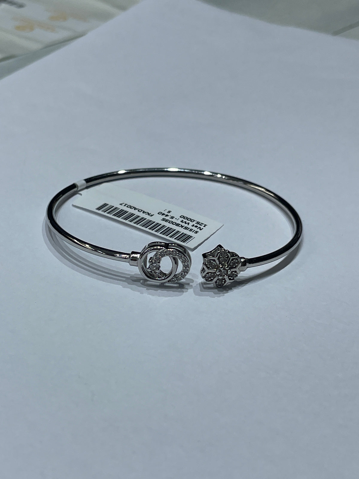 silver kada bracelet