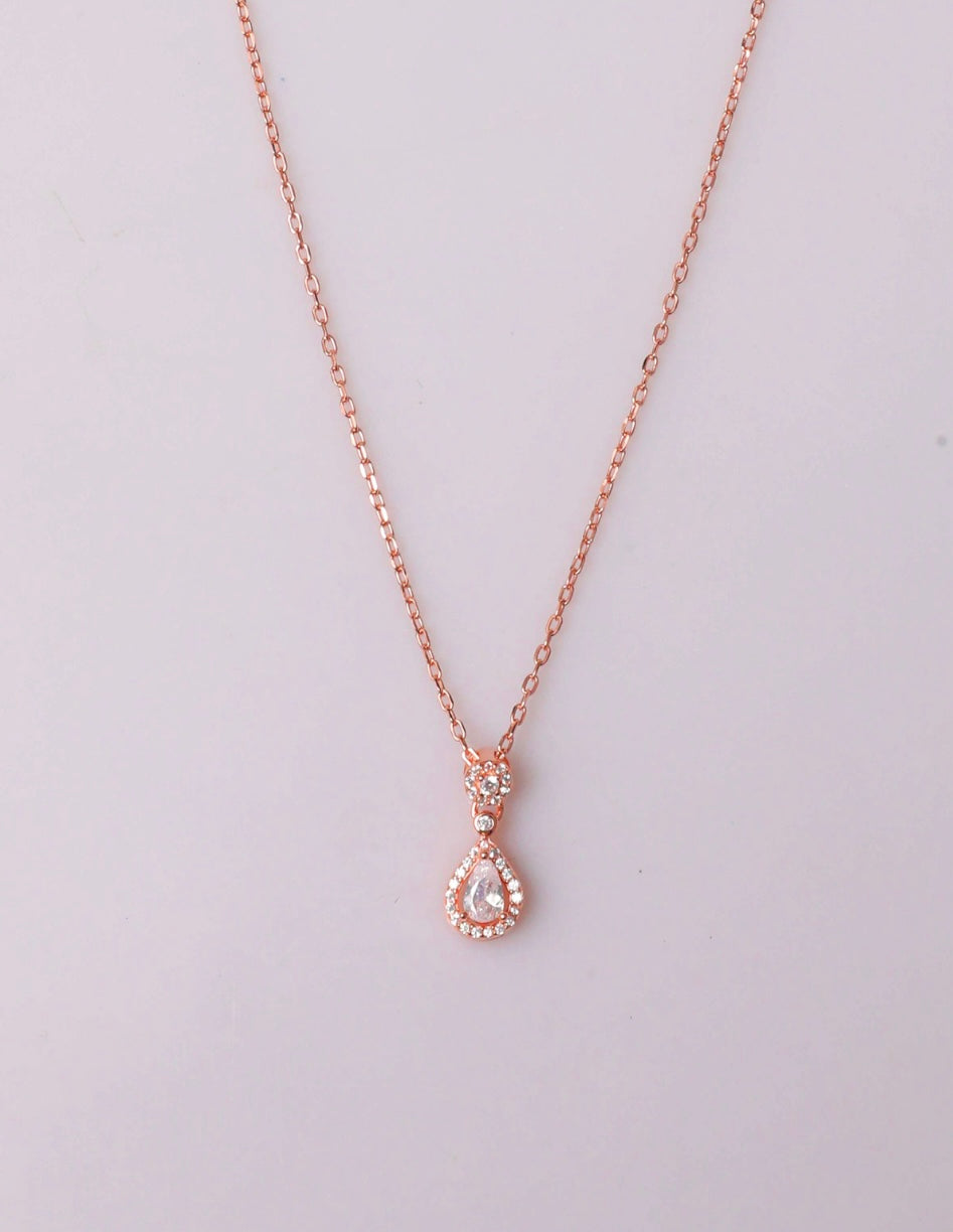 92.5 rose gold silver chain