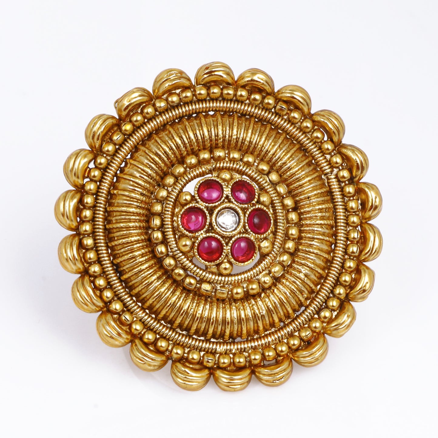 Kiran Antique Floral Ring