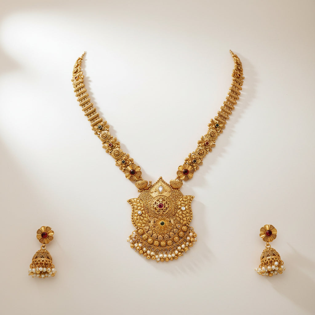 Antique long Necklace Set