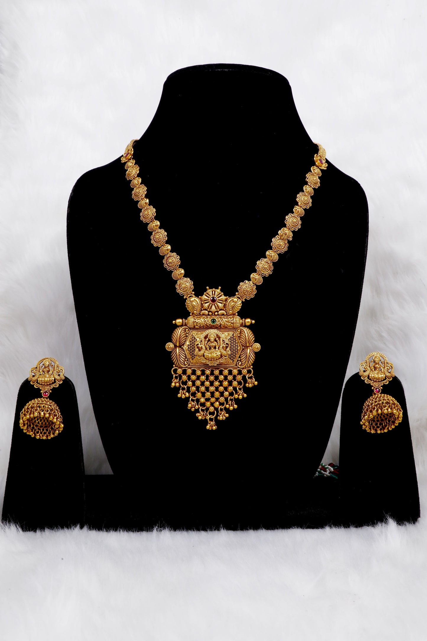 Temple long Necklace Set