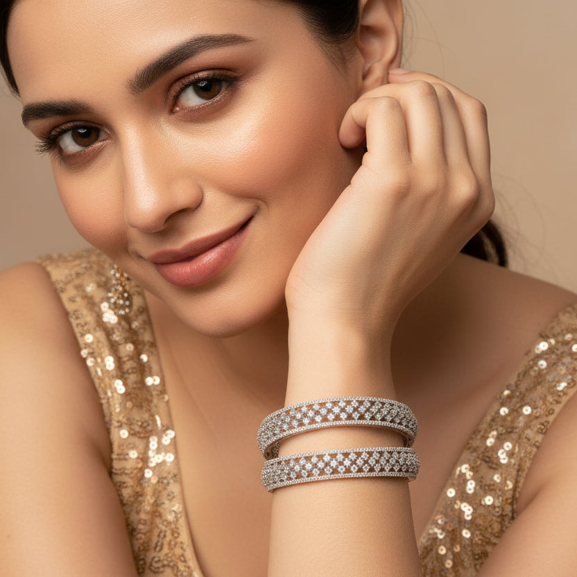 Sophisticated Diamond Bangles