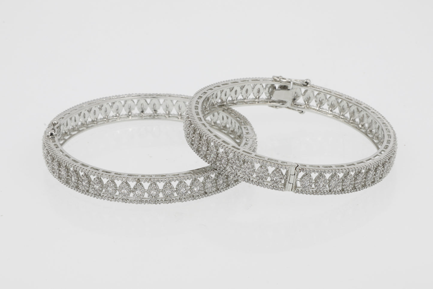 Ornate Diamond Bangles