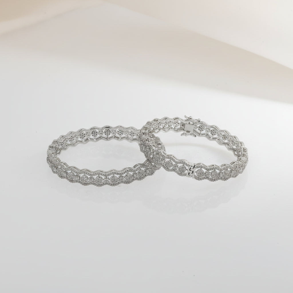Vibrant Diamond Bangles