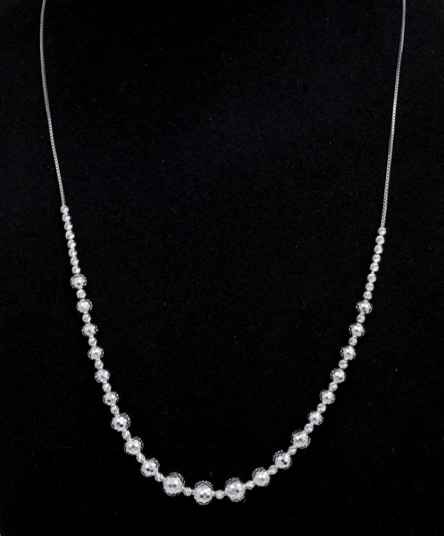 LustreLine Beaded 92.5 Silver Chain