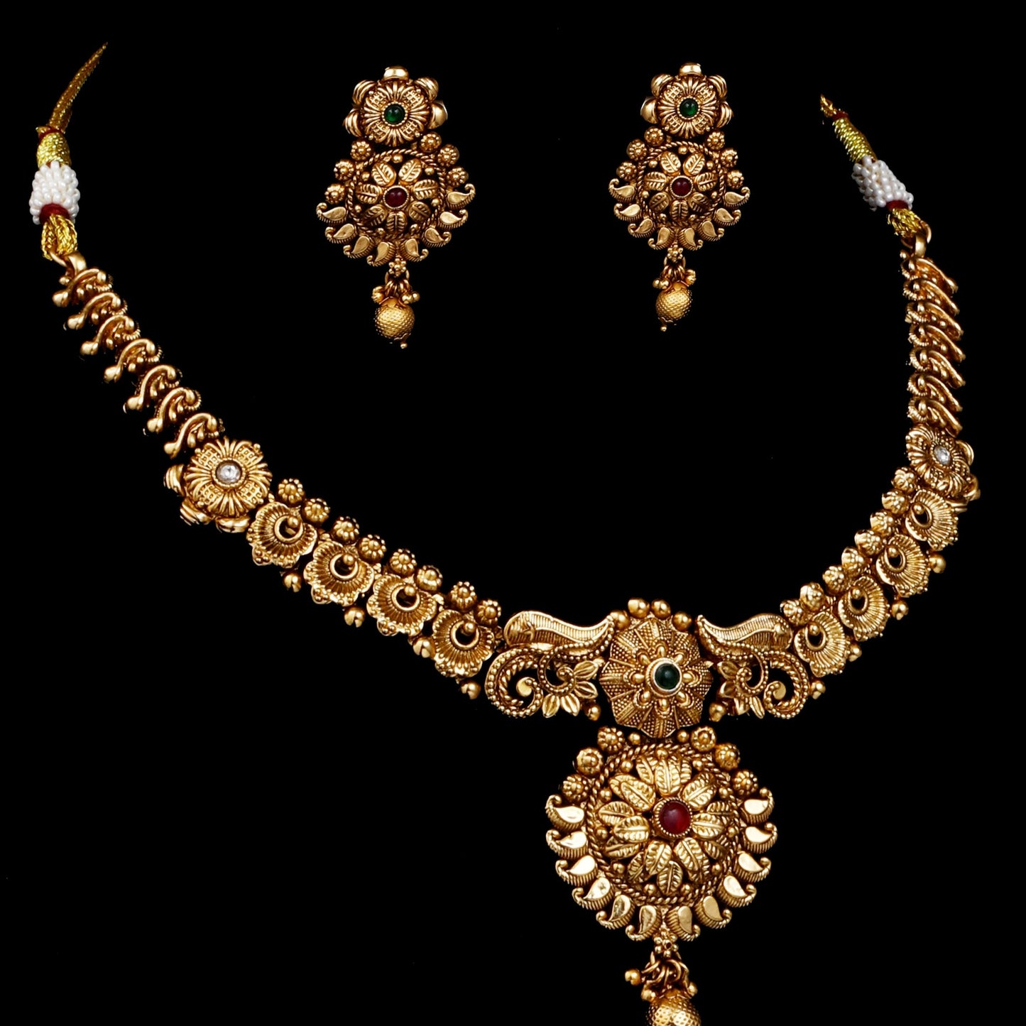 Vintage Antique Gold Necklace Set