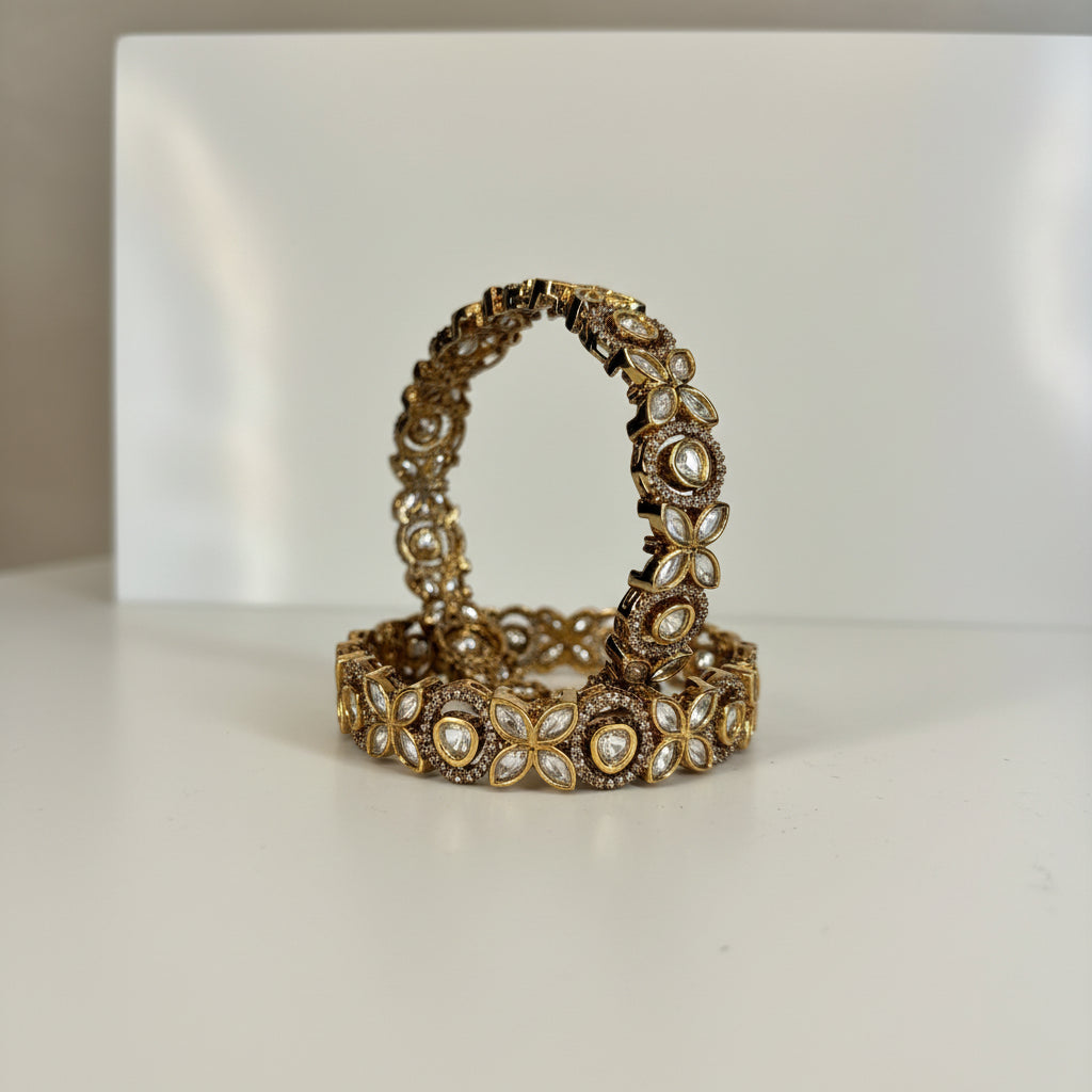 Kundan Polki Bangles