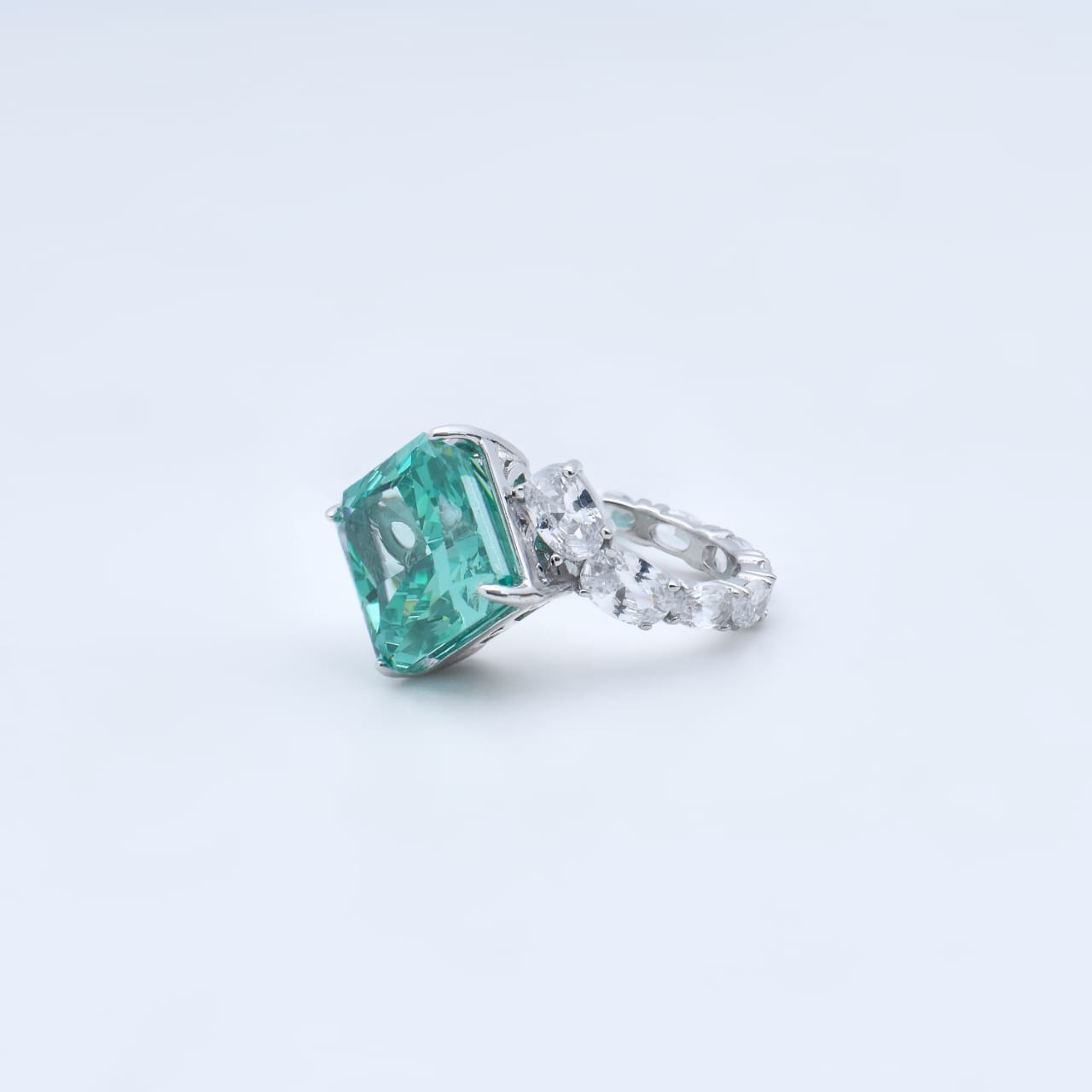 Emerald Empress 92.5 Sterling Silver Ring