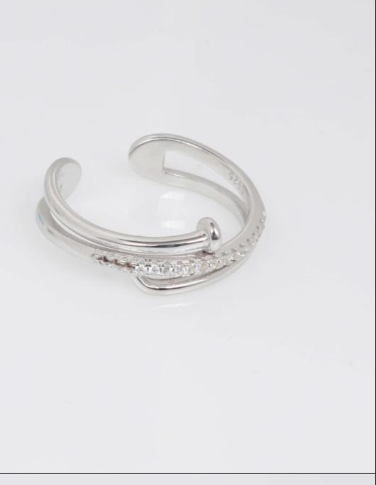 TwineBar Adjustable 92.5 Sterling Silver Ring