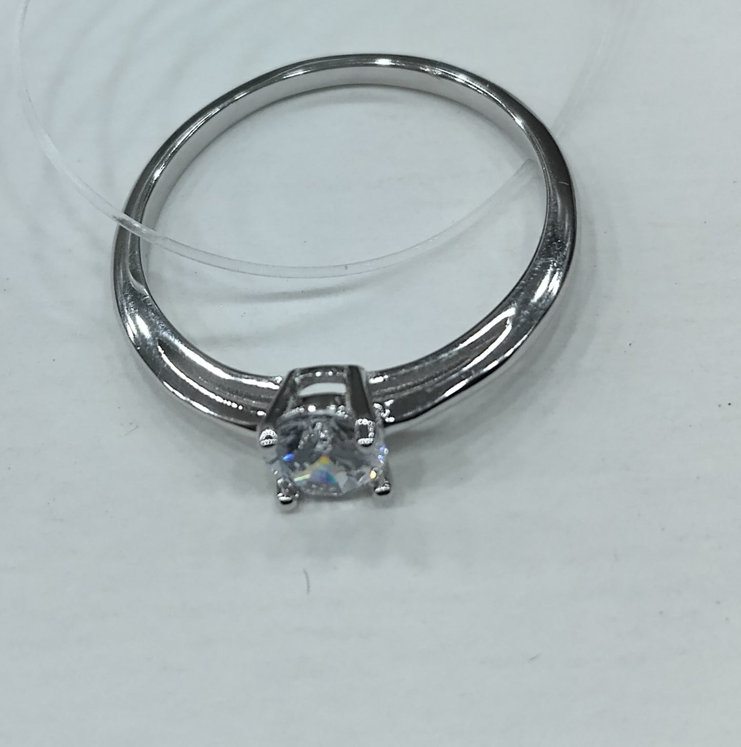 Classic Love Solitaire 92.5 sterling Silver Ring