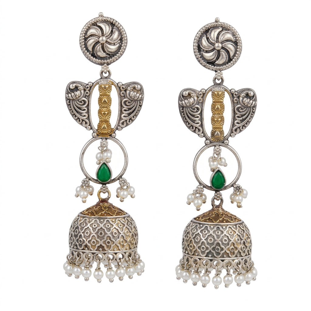 Oxidised Jhumki