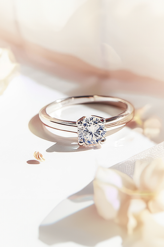Classic Love Solitaire 92.5 sterling Silver Ring