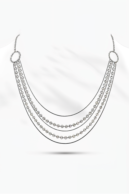 Aurora Multi-Strand 92.5 Silver Chain