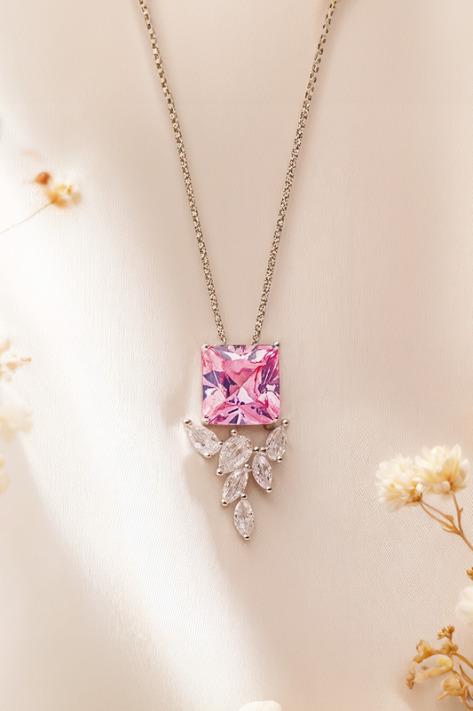 Rosé Radiance 92.5 Silver Chain Pendant