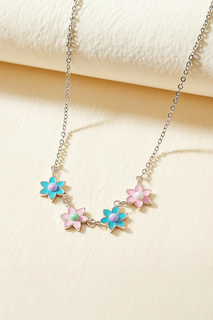 Floral Candy Pop 92.5 Silver Chain Pendant