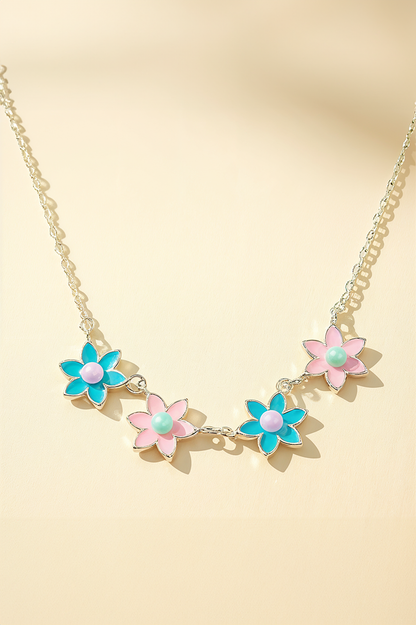 Floral Candy Pop 92.5 Silver Chain Pendant