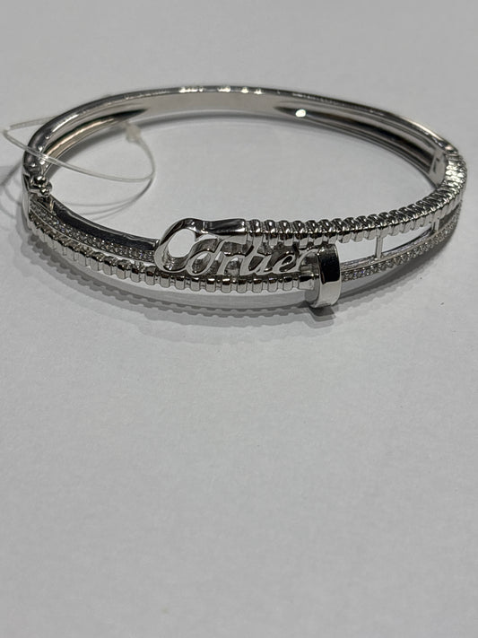 silver kada bracelet