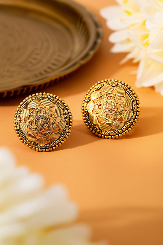 Meera Mandala Antique Studs