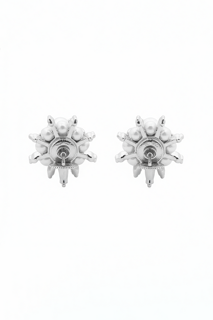 Iris Bloom Stud Earrings