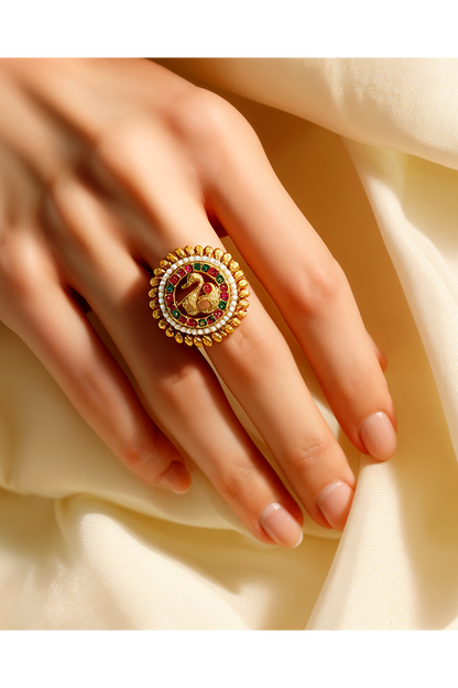 Rajsi Morni Antique Ring