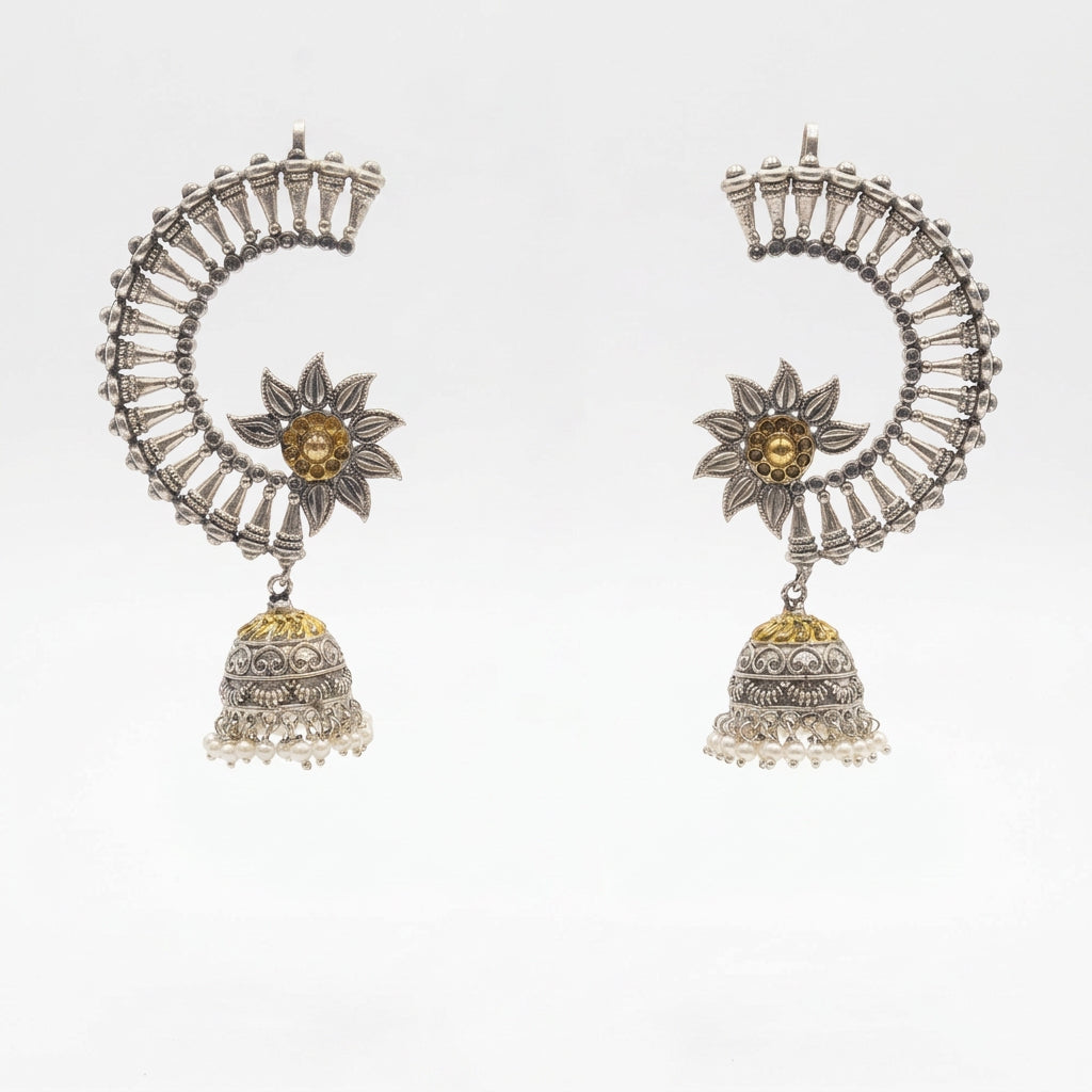 Oxidised Earcuffs