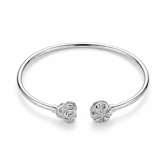 silver kada bracelet