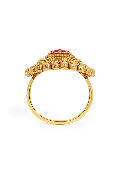 Kiran Antique Floral Ring