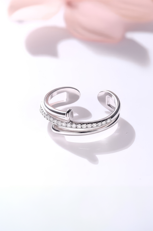 TwineBar Adjustable 92.5 Sterling Silver Ring
