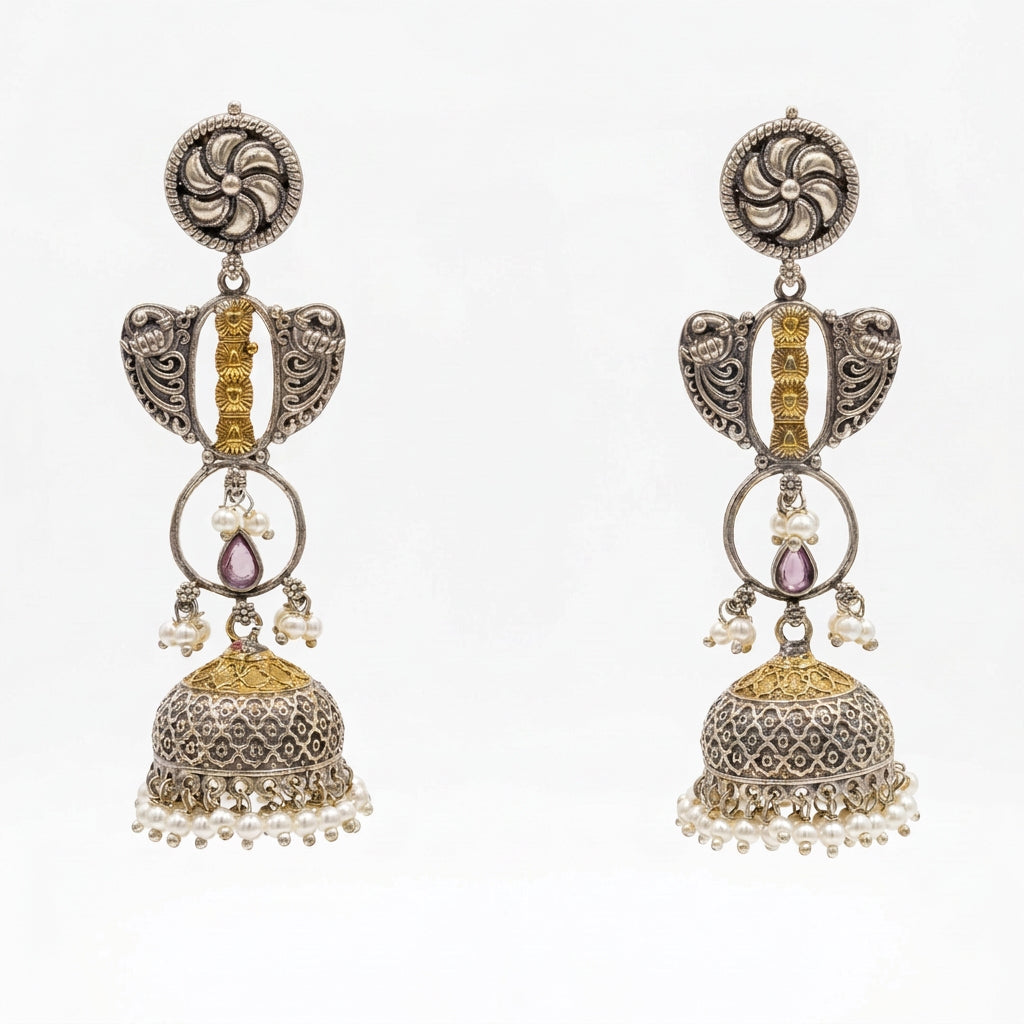 Oxidised Jhumki