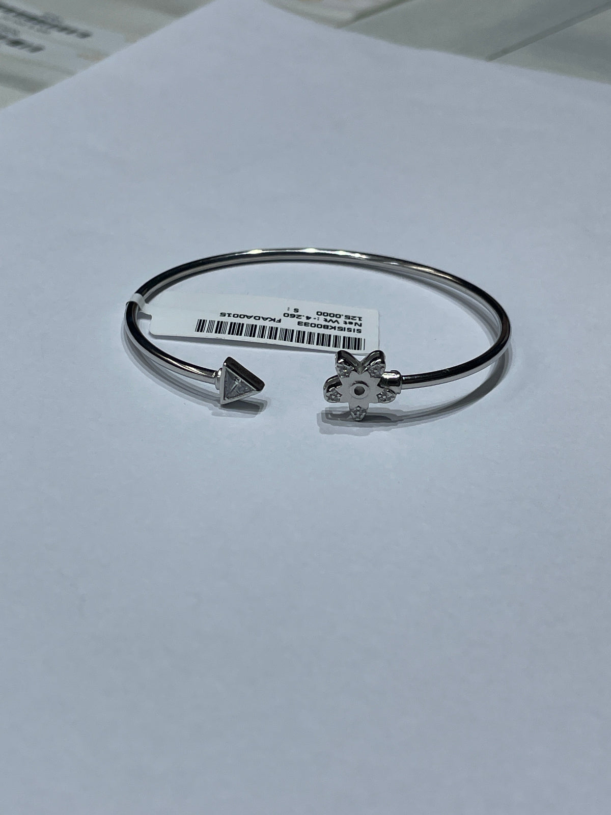 silver kada bracelet