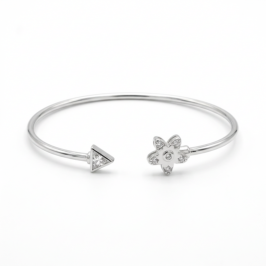 silver kada bracelet