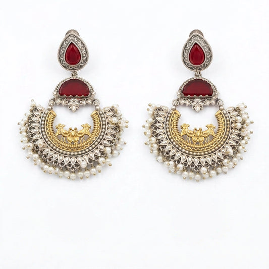 Oxidised Earring