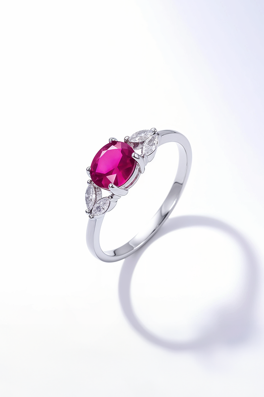 Scarlet Grace 92.5 Sterling Silver Ring