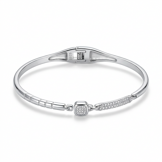 silver kada bracelet