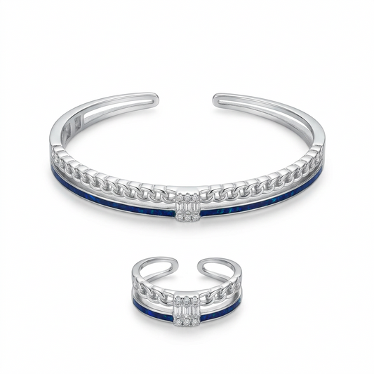 silver kada bracelet