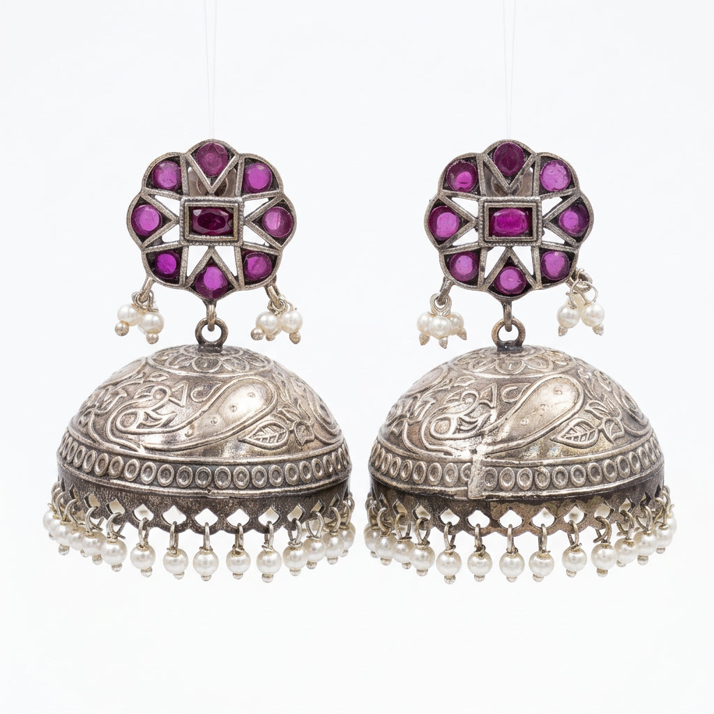 Oxidised Jhumki