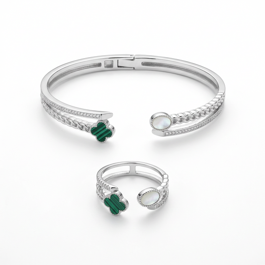 silver kada bracelet
