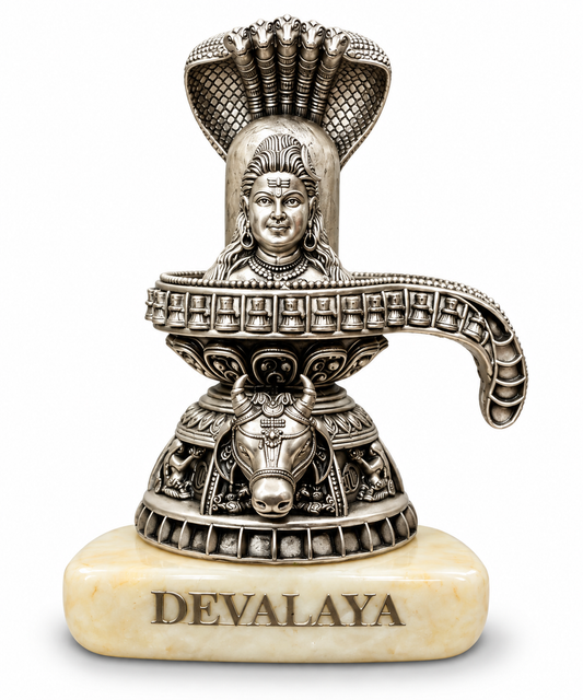 Shivling with Nandi & Sheshnag – Premium Hindu God Idol | DEVALAYA