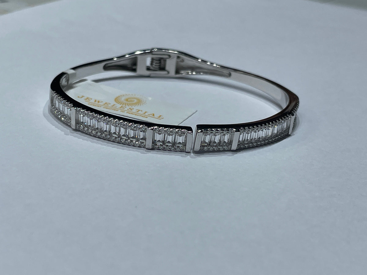 silver kada bracelet