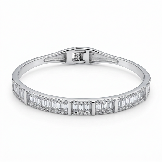 silver kada bracelet