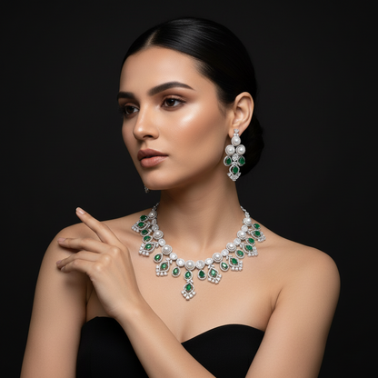 Green Royal Necklace Set