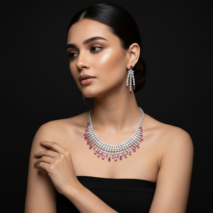 DIAMOND NECKLACE SET