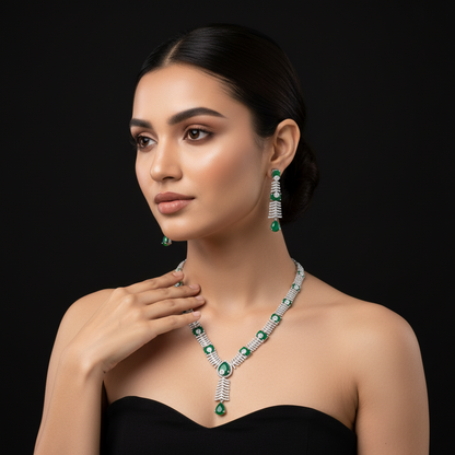 Diamond necklace set