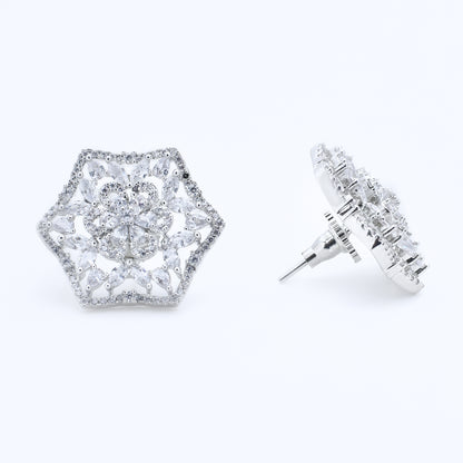 Celestial Bloom Diamond Studs