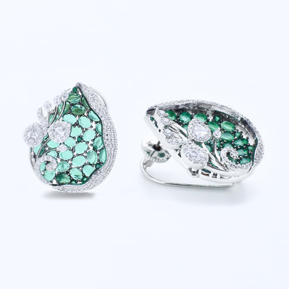 Emerald Enclave Diamond Earrings