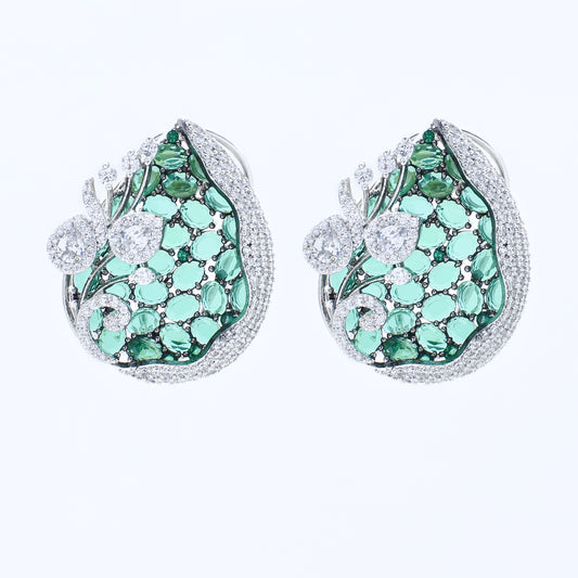 Emerald Enclave Diamond Earrings